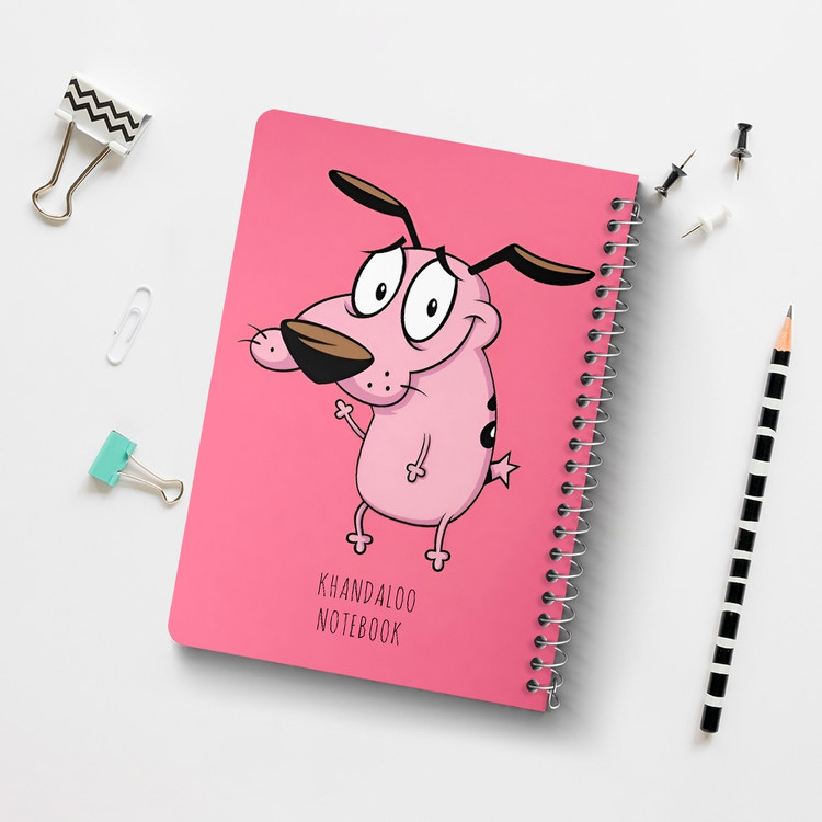 دفتر نقاشی 50 برگ خندالو طرح سگ ترسو شجاع (Courage The Cowardly Dog) کد N9573