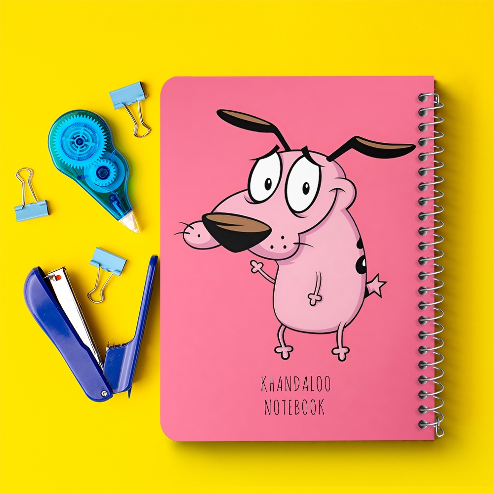 دفتر نقاشی 50 برگ خندالو طرح سگ ترسو شجاع (Courage The Cowardly Dog) کد N9573