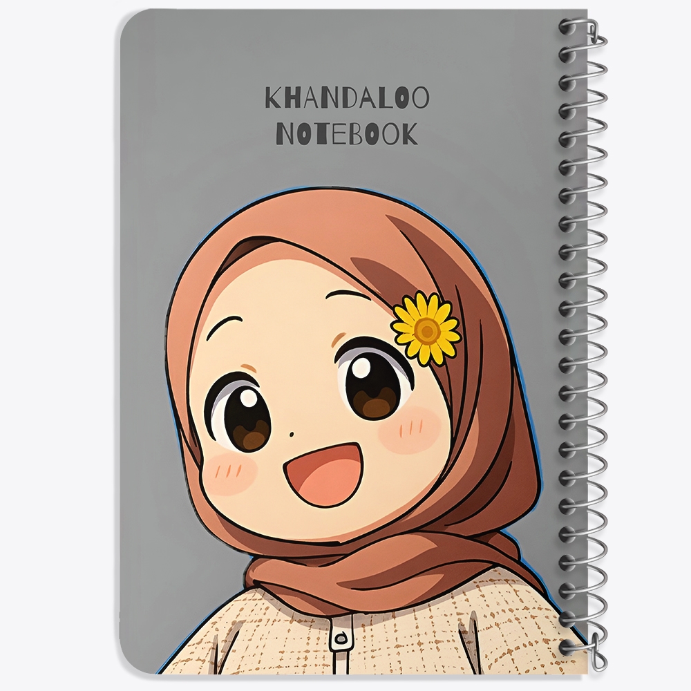 دفتر نقاشی 50 برگ خندالو طرح دخترانه باحجاب کد N9539