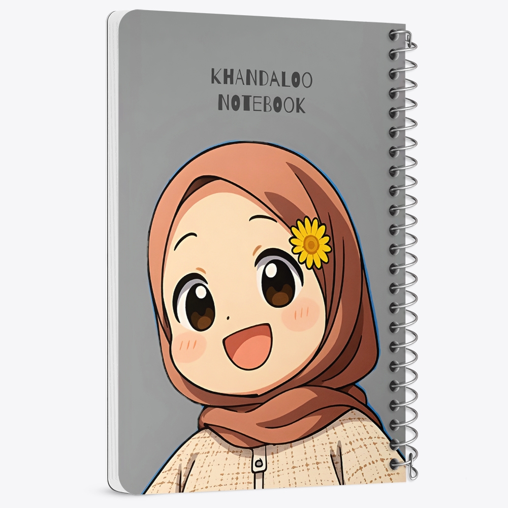 دفتر نقاشی 50 برگ خندالو طرح دخترانه باحجاب کد N9539