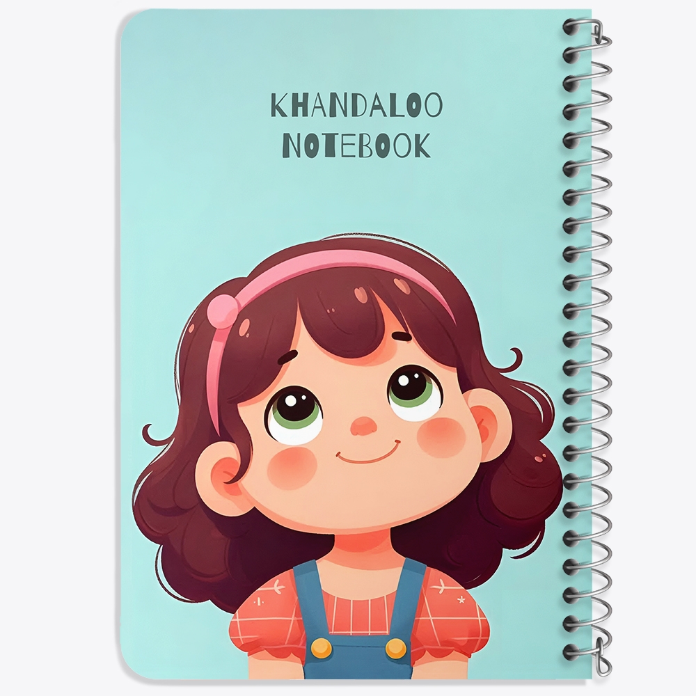 دفتر نقاشی 50 برگ خندالو طرح دخترانه بامزه کد N9528