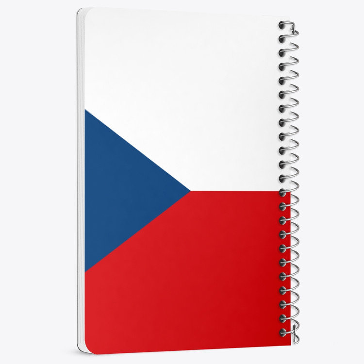 دفتر نقاشی 50 برگ خندالو طرح پرچم چک (Czech) کد 38498