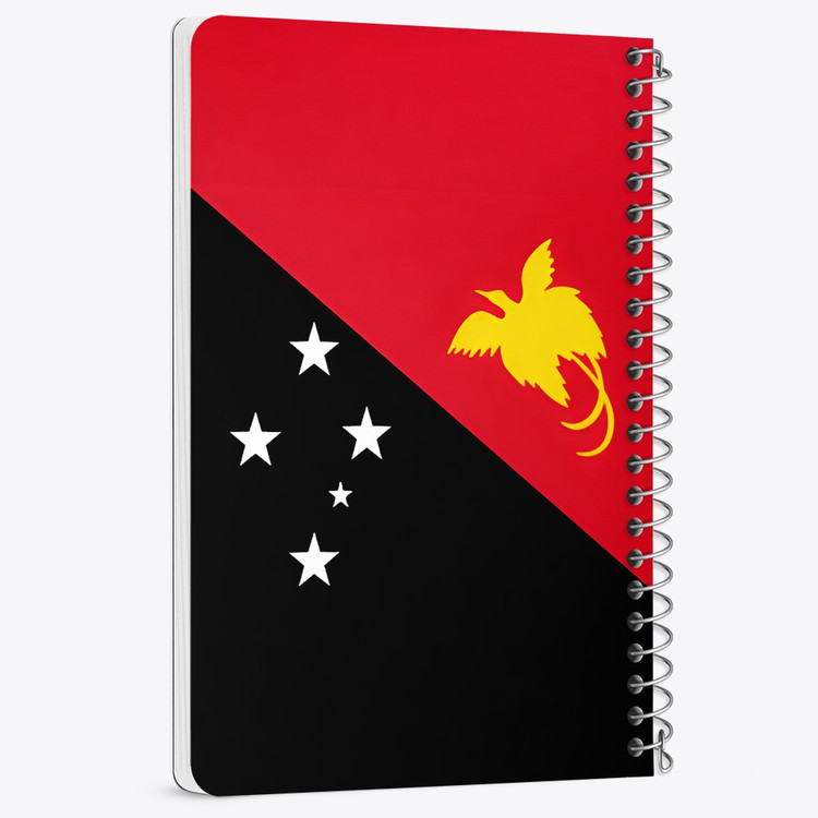 دفتر نقاشی 50 برگ خندالو طرح پرچم پاپوآ گینه نو (Papua New Guinea) کد 38496