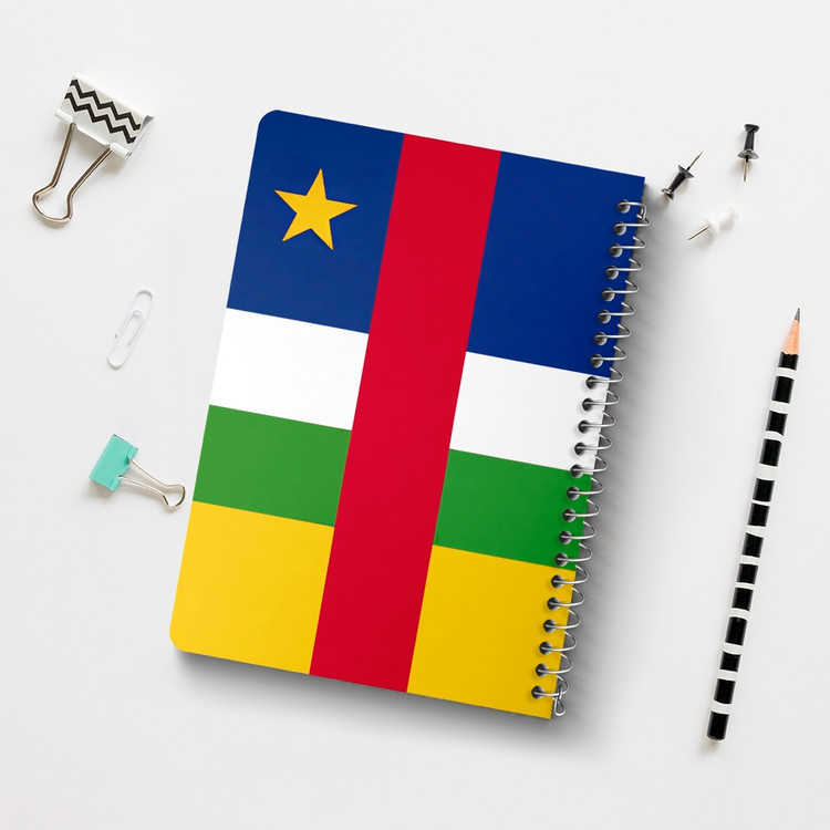 دفتر نقاشی 50 برگ خندالو طرح پرچم جمهوری آفریقای مرکزی (Central African Republic) کد 38493
