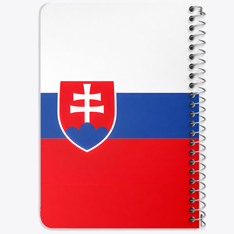 دفتر نقاشی 50 برگ خندالو طرح پرچم اسلواکی (Slovakia) کد 38492