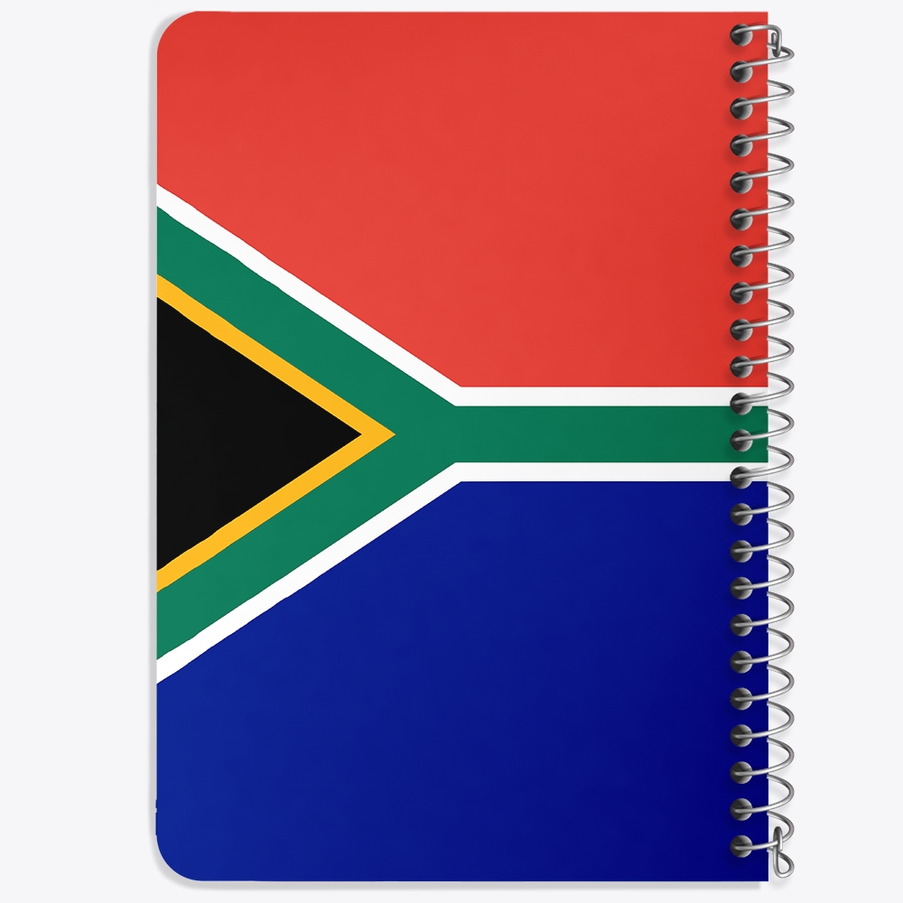 دفتر نقاشی 50 برگ خندالو طرح پرچم آفریقای جنوبی (South Africa) کد 38489