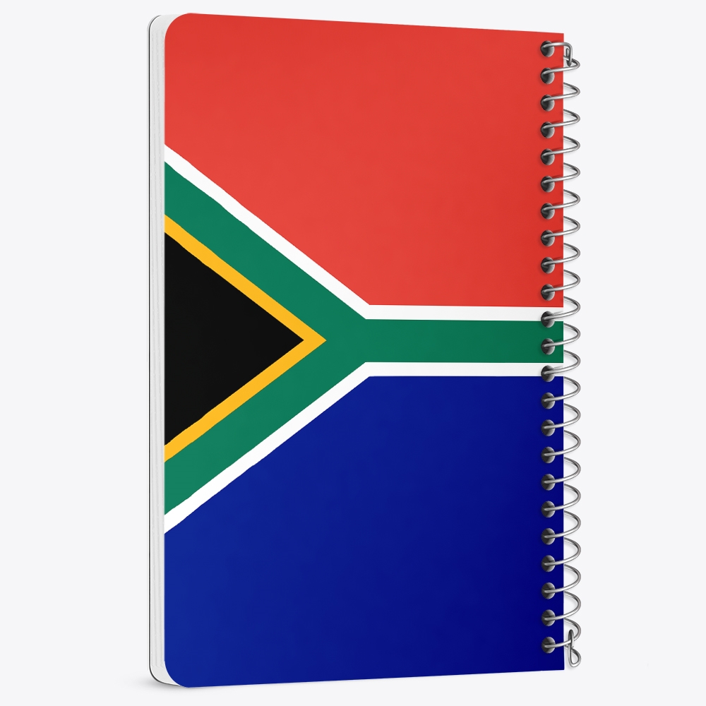 دفتر نقاشی 50 برگ خندالو طرح پرچم آفریقای جنوبی (South Africa) کد 38489