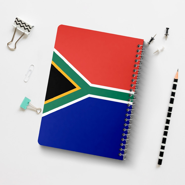 دفتر نقاشی 50 برگ خندالو طرح پرچم آفریقای جنوبی (South Africa) کد 38489