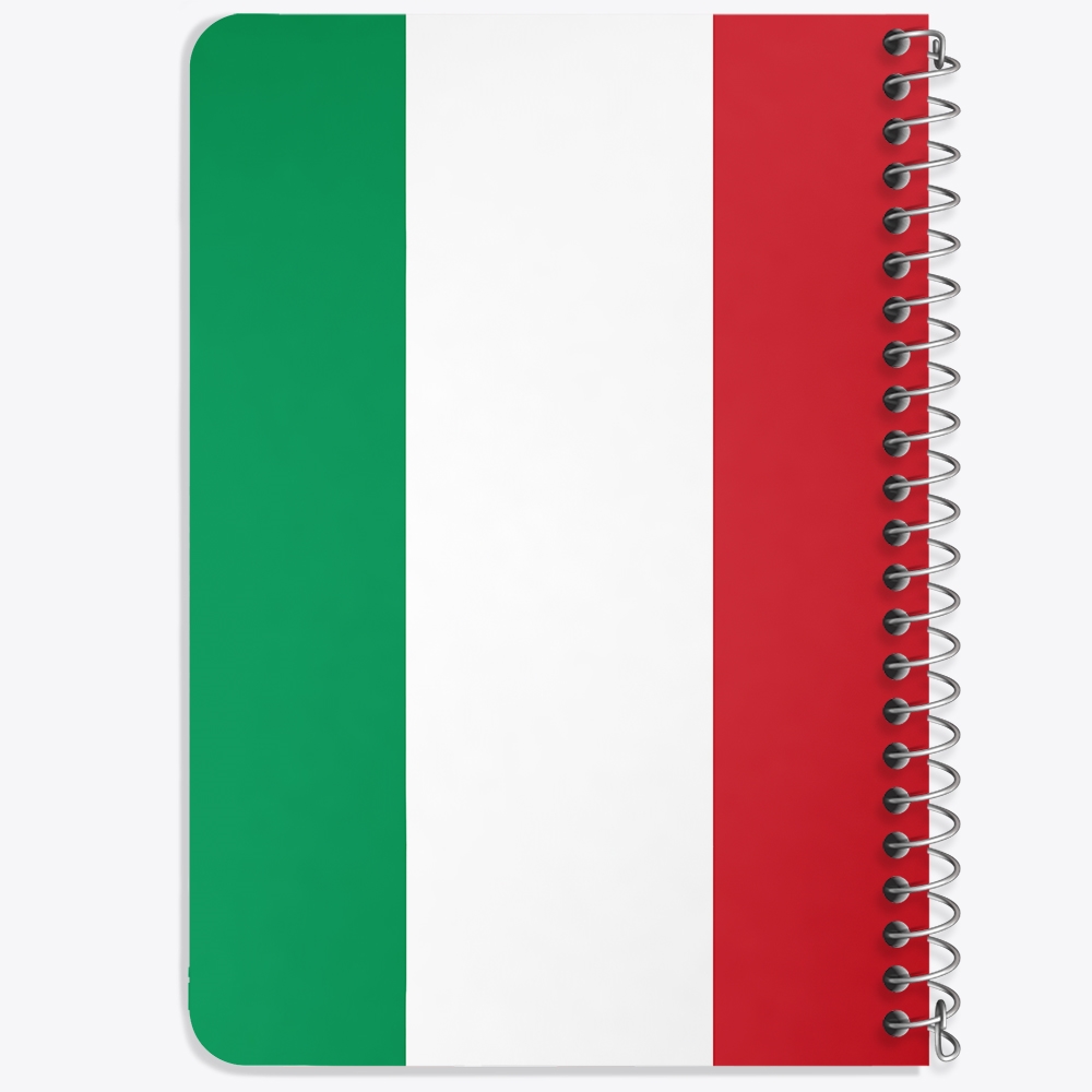 دفتر نقاشی 50 برگ خندالو طرح پرچم ایتالیا (Italy) کد 38484