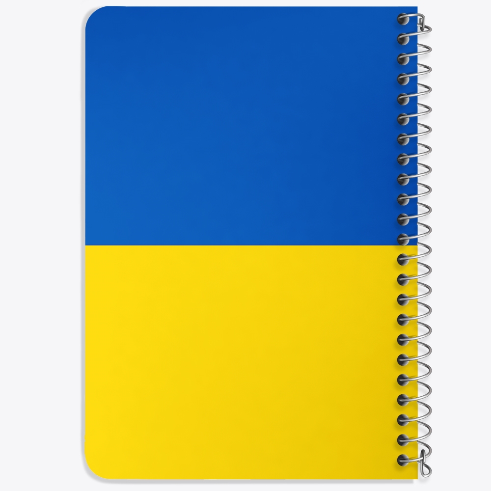 دفتر نقاشی 50 برگ خندالو طرح پرچم اوکراین (Ukraine) کد 38481