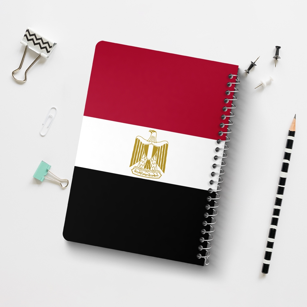 دفتر نقاشی 50 برگ خندالو طرح پرچم مصر (Egypt) کد 38480