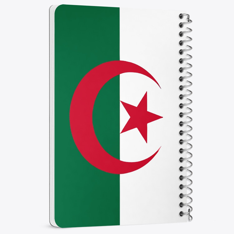 دفتر نقاشی 50 برگ خندالو طرح پرچم الجزایر (Algeria) کد 38478