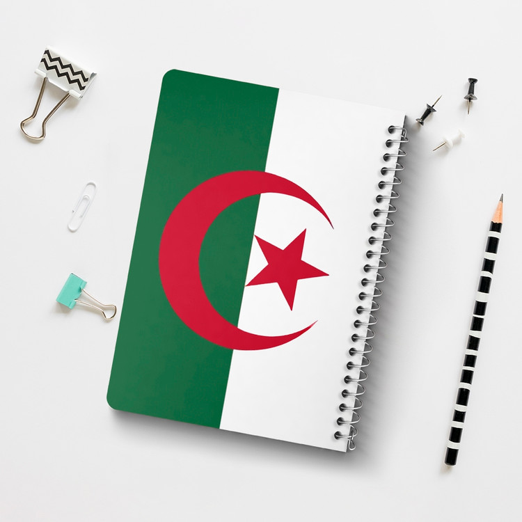 دفتر نقاشی 50 برگ خندالو طرح پرچم الجزایر (Algeria) کد 38478