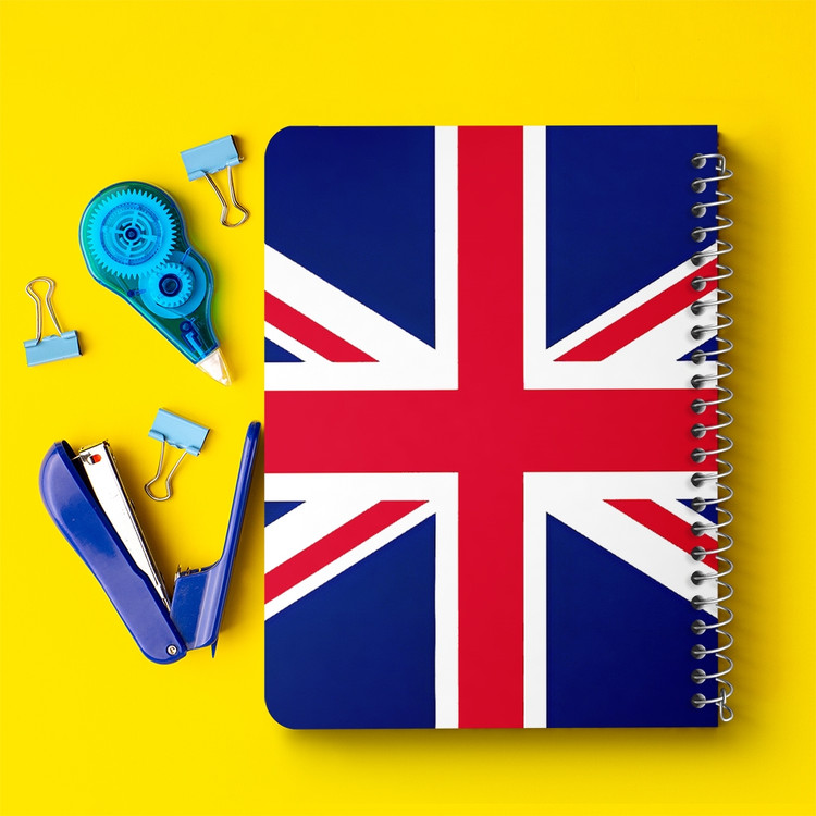 دفتر نقاشی 50 برگ خندالو طرح پرچم انگلیس (England) کد 38474