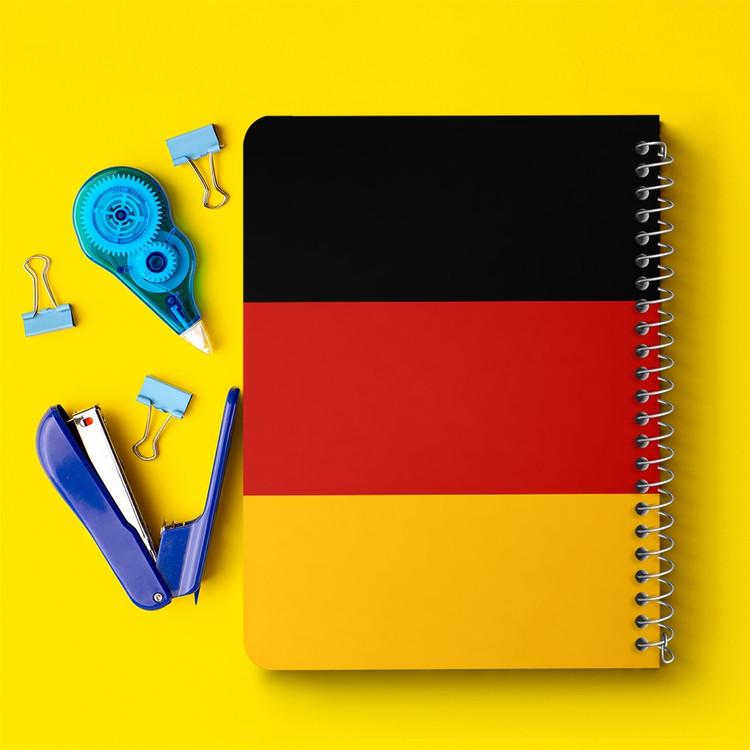 دفتر نقاشی 50 برگ خندالو طرح پرچم آلمان (Germany) کد 38473