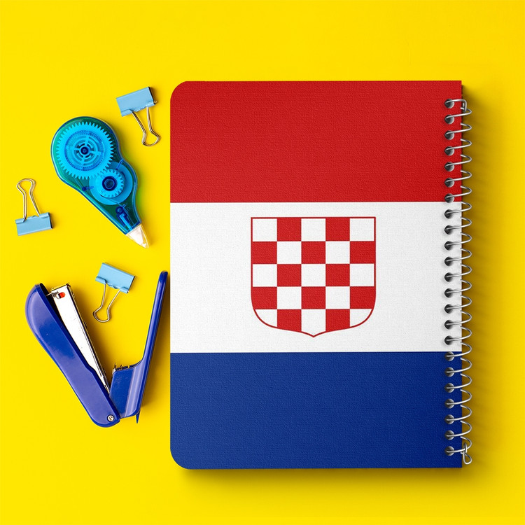 دفتر نقاشی 50 برگ خندالو طرح پرچم کرواسی (Croatia) کد 38472