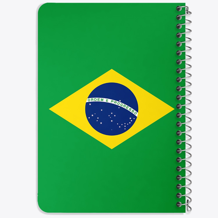 دفتر نقاشی 50 برگ خندالو طرح پرچم برزیل (Brazil) کد 38470