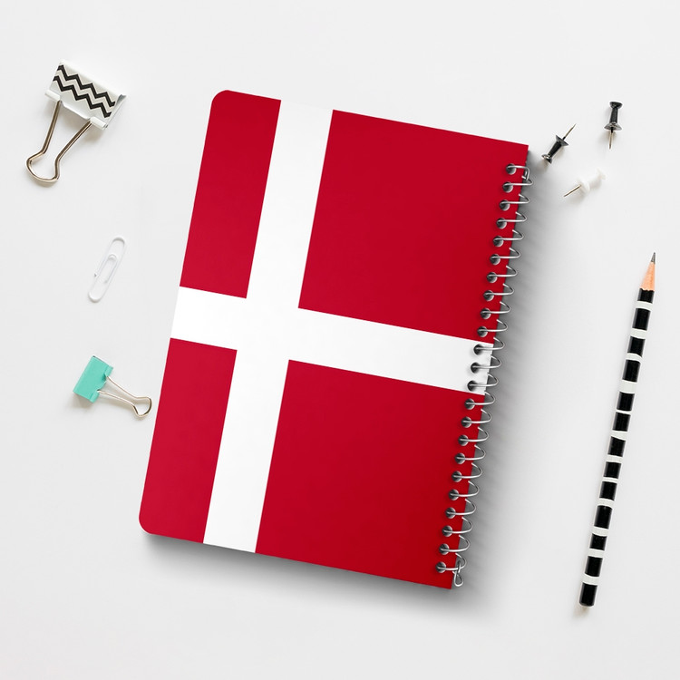 دفتر نقاشی 50 برگ خندالو طرح پرچم دانمارک (Denmark) کد 38468