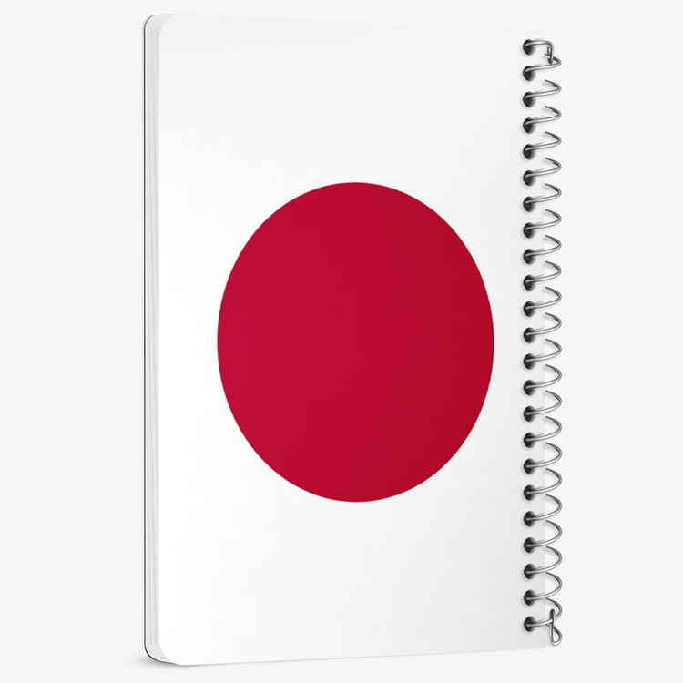 دفتر نقاشی 50 برگ خندالو طرح پرچم ژاپن (Japan) کد 38467