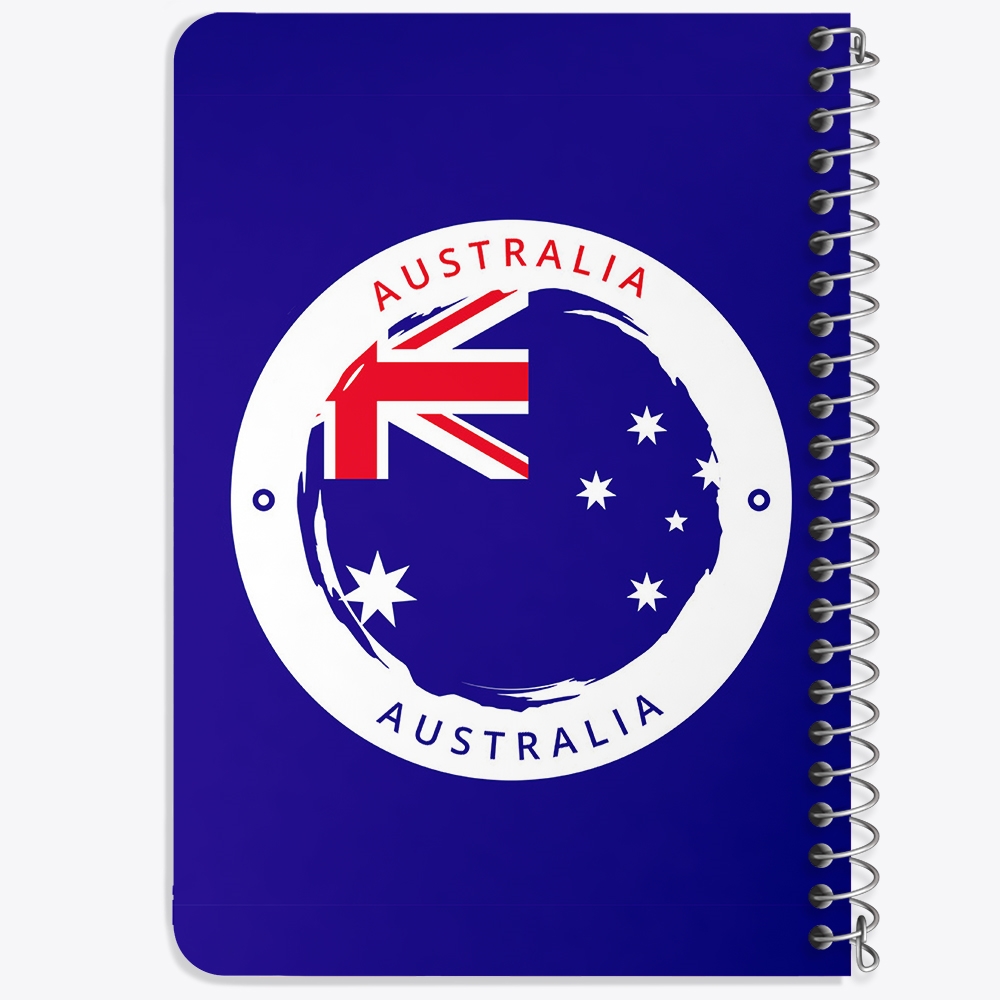 دفتر نقاشی 50 برگ خندالو طرح پرچم استرالیا (Australia) کد 38466