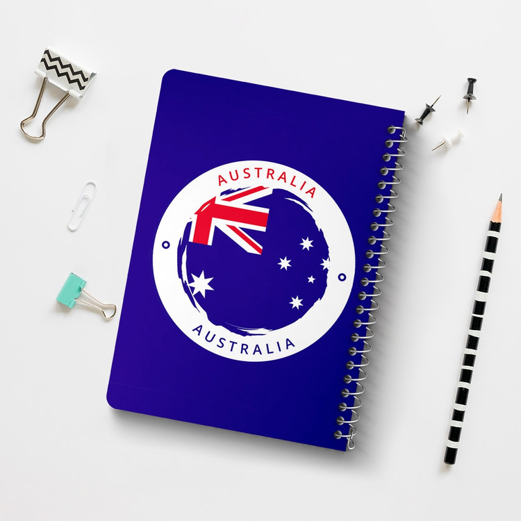 دفتر نقاشی 50 برگ خندالو طرح پرچم استرالیا (Australia) کد 38466