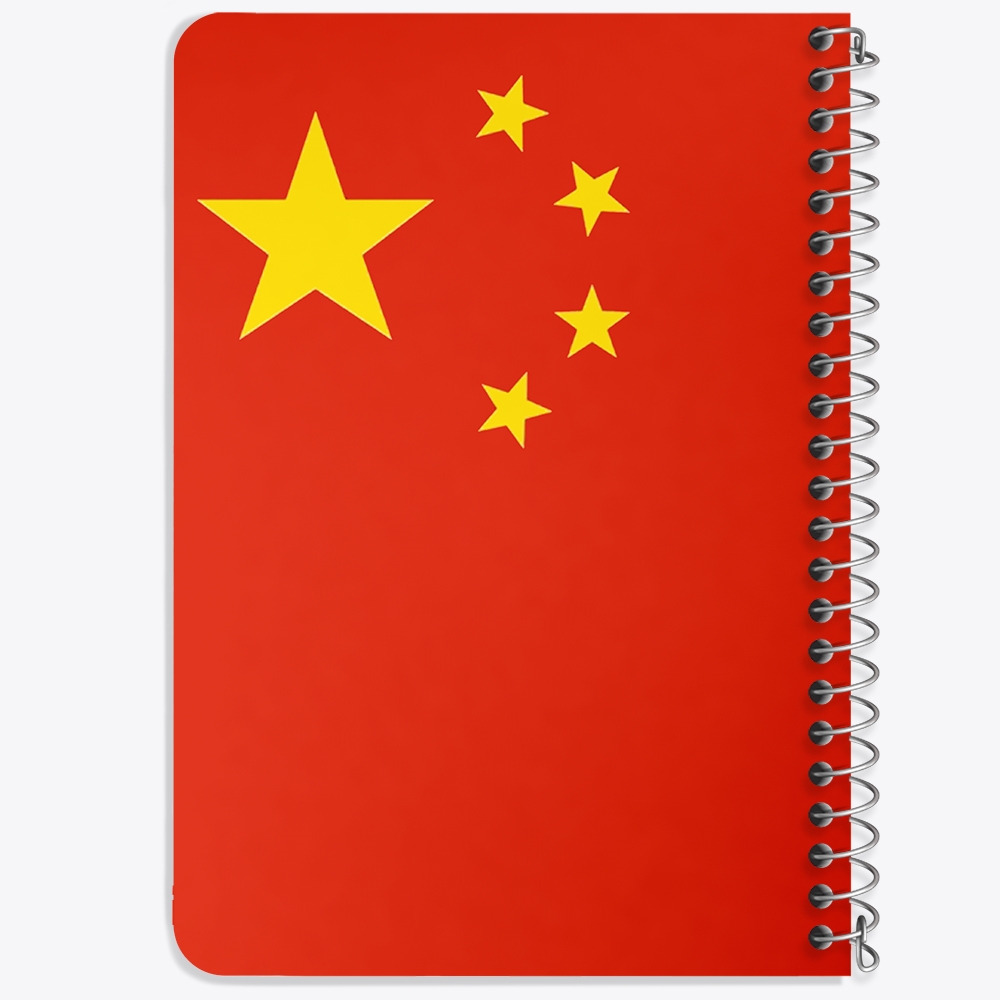 دفتر نقاشی 50 برگ خندالو طرح پرچم چین (China) کد 38462