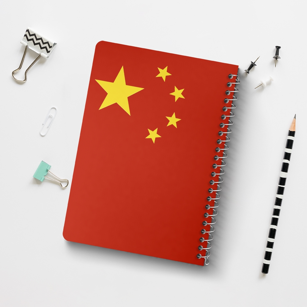 دفتر نقاشی 50 برگ خندالو طرح پرچم چین (China) کد 38462