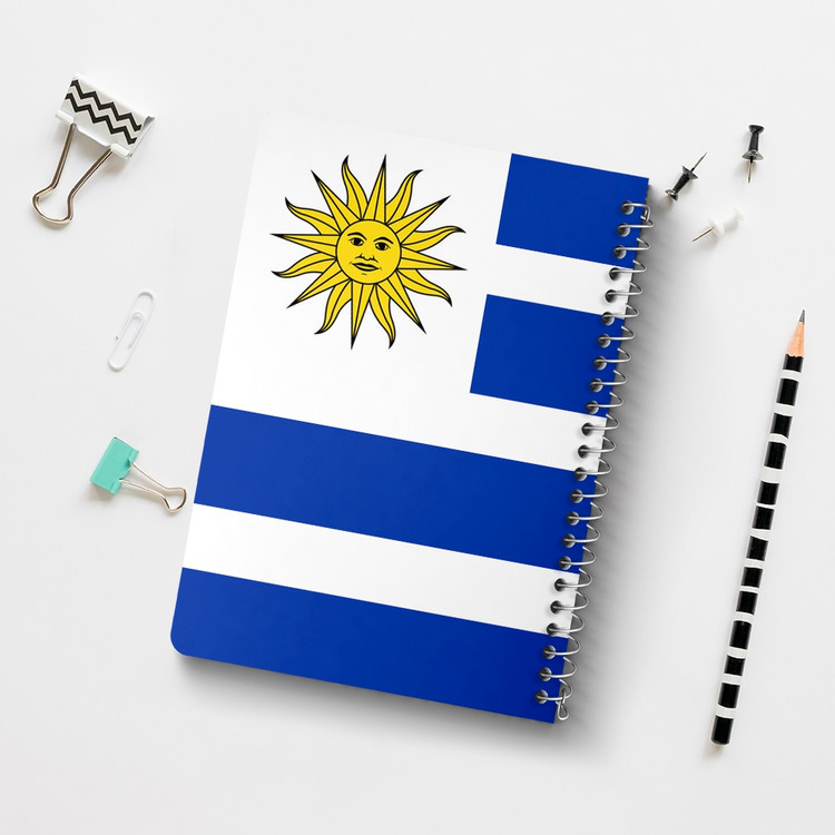 دفتر نقاشی 50 برگ خندالو طرح پرچم اروگوئه (Uruguay) کد 38461