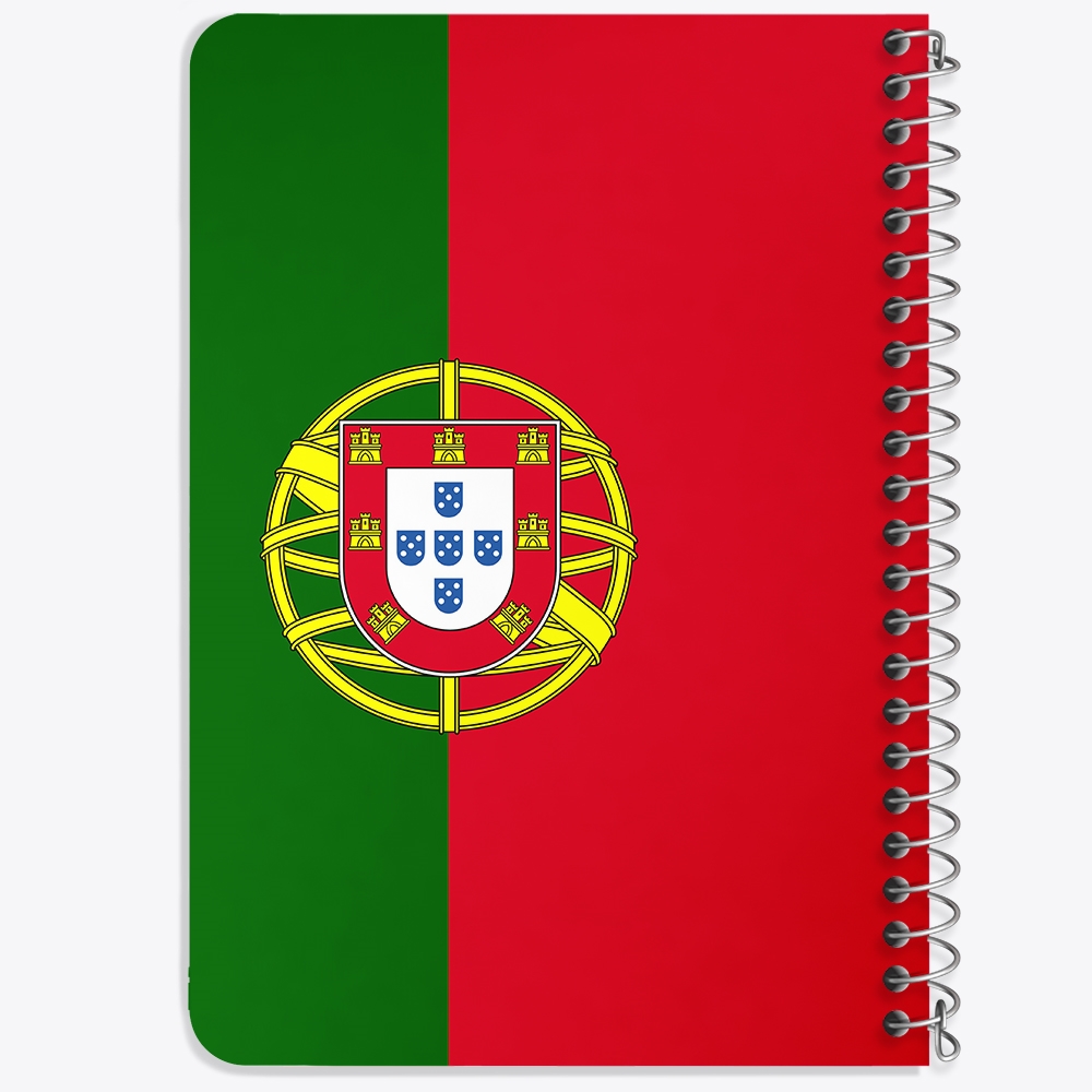 دفتر نقاشی 50 برگ خندالو طرح پرچم پرتغال (Portugal) کد 38459