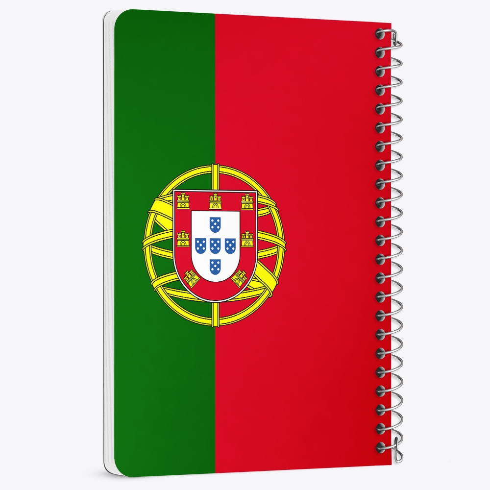 دفتر نقاشی 50 برگ خندالو طرح پرچم پرتغال (Portugal) کد 38459