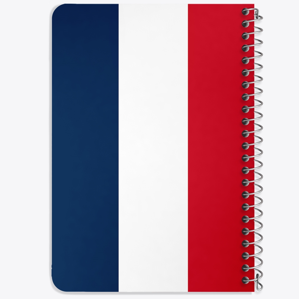 دفتر نقاشی 50 برگ خندالو طرح پرچم فرانسه (France) کد 38458