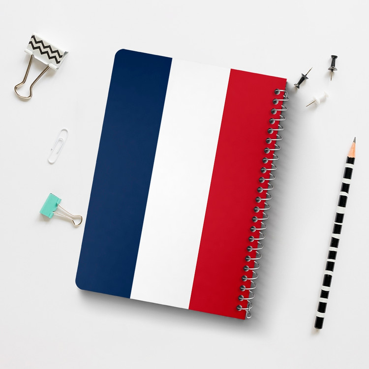 دفتر نقاشی 50 برگ خندالو طرح پرچم فرانسه (France) کد 38458