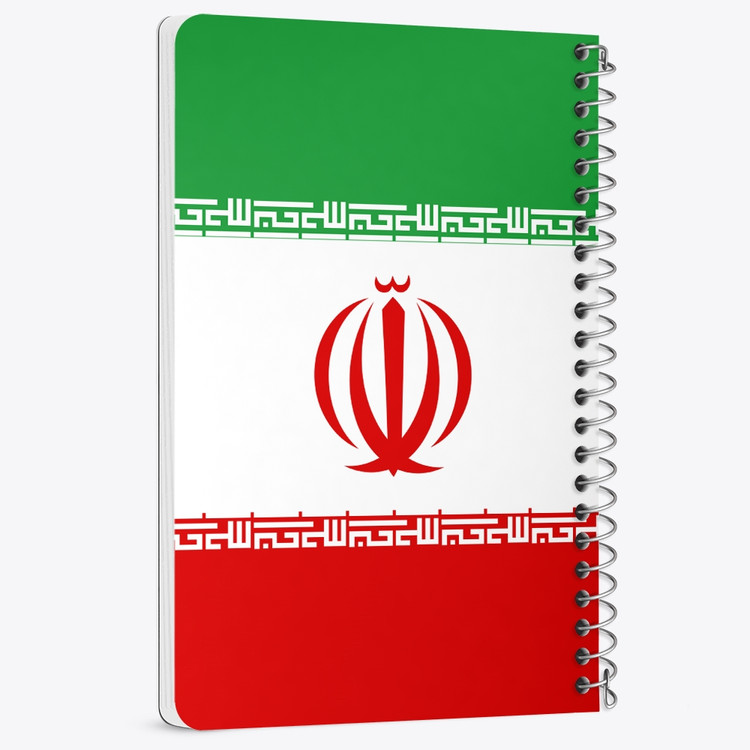 دفتر نقاشی 50 برگ خندالو طرح پرچم ایران (Iran) کد 38457