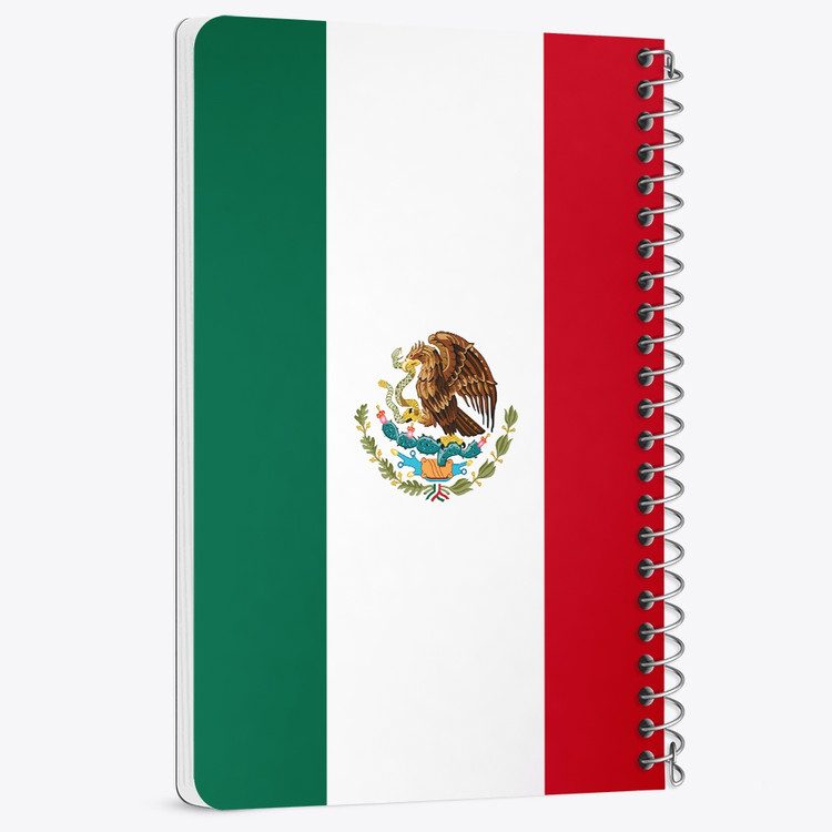 دفتر نقاشی 50 برگ خندالو طرح پرچم مکزیک (Mexico) کد 38455