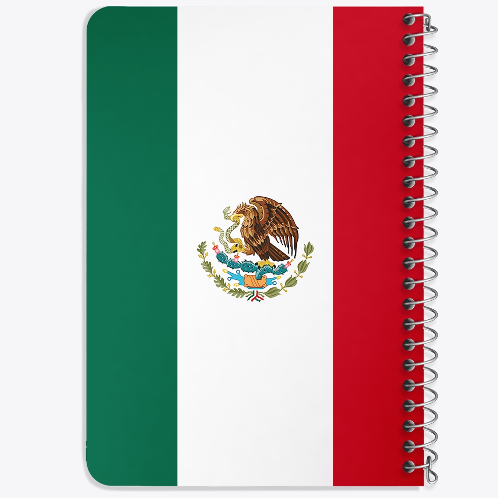 دفتر نقاشی 50 برگ خندالو طرح پرچم مکزیک (Mexico) کد 38455