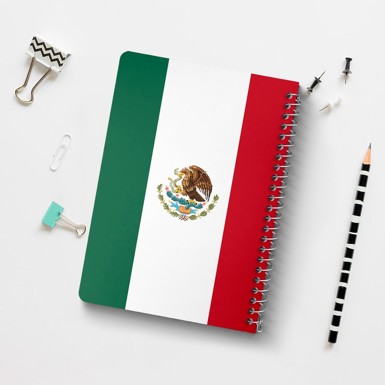 دفتر نقاشی 50 برگ خندالو طرح پرچم مکزیک (Mexico) کد 38455