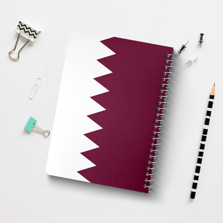 دفتر نقاشی 50 برگ خندالو طرح پرچم قطر (Qatar) کد 38453