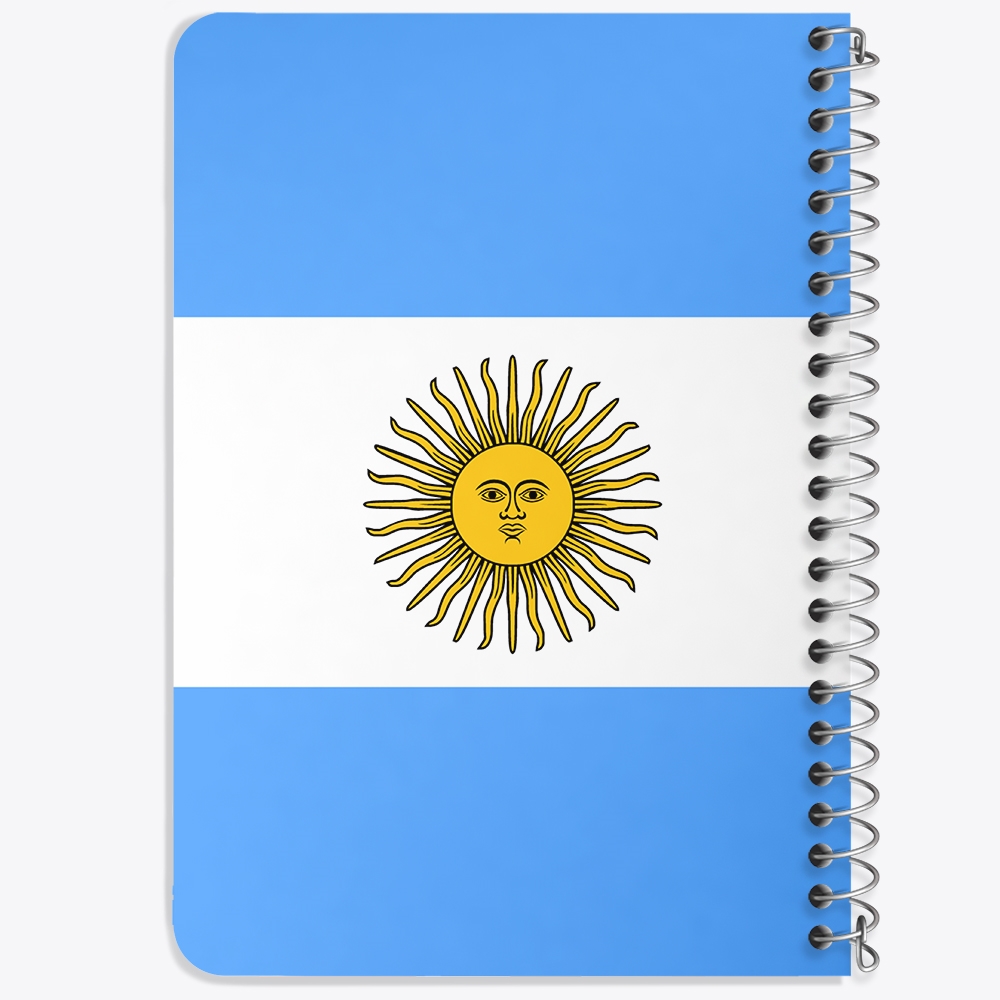 دفتر نقاشی 50 برگ خندالو طرح پرچم آرژانتین (Argentina) کد 38451