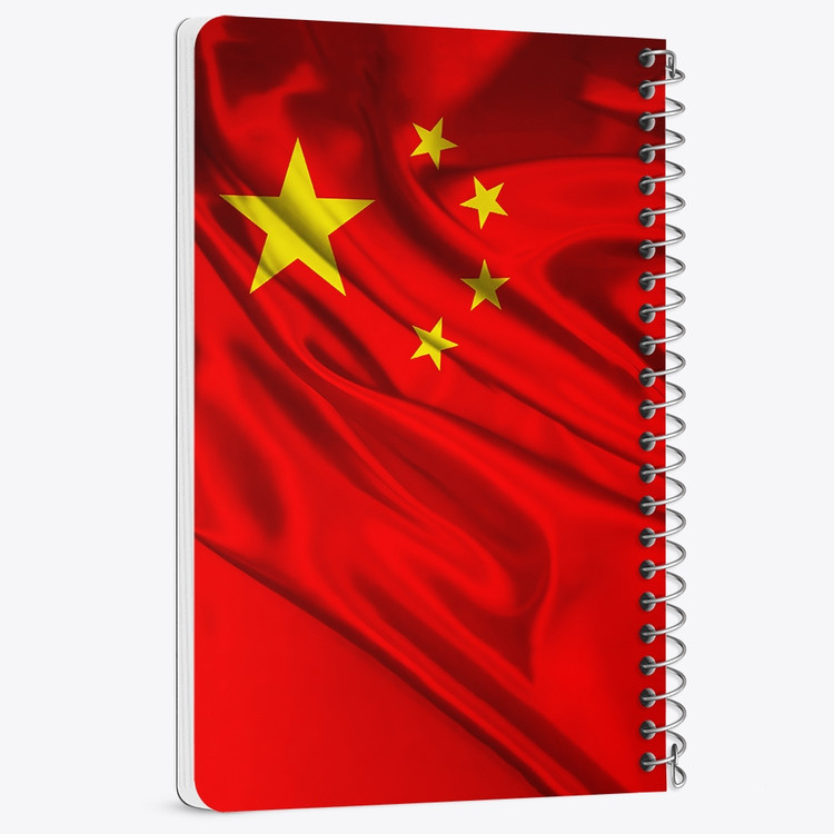 دفتر نقاشی 50 برگ خندالو طرح پرچم چین (China) کد 38450