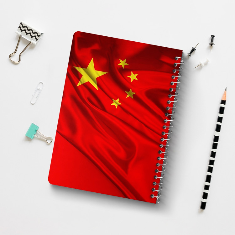 دفتر نقاشی 50 برگ خندالو طرح پرچم چین (China) کد 38450