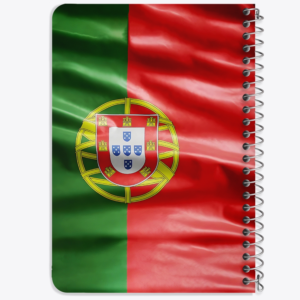 دفتر نقاشی 50 برگ خندالو طرح پرچم پرتغال (Portugal) کد 38448