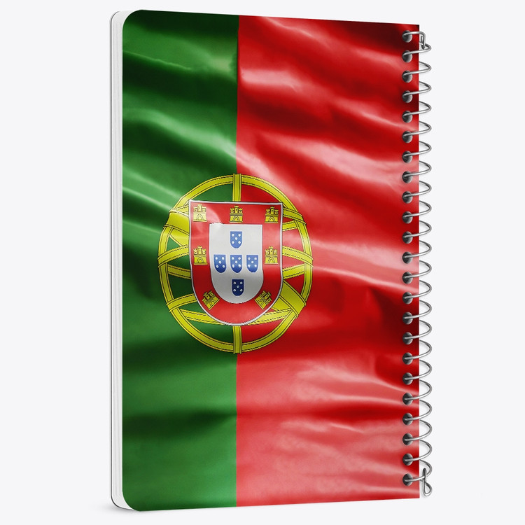 دفتر نقاشی 50 برگ خندالو طرح پرچم پرتغال (Portugal) کد 38448