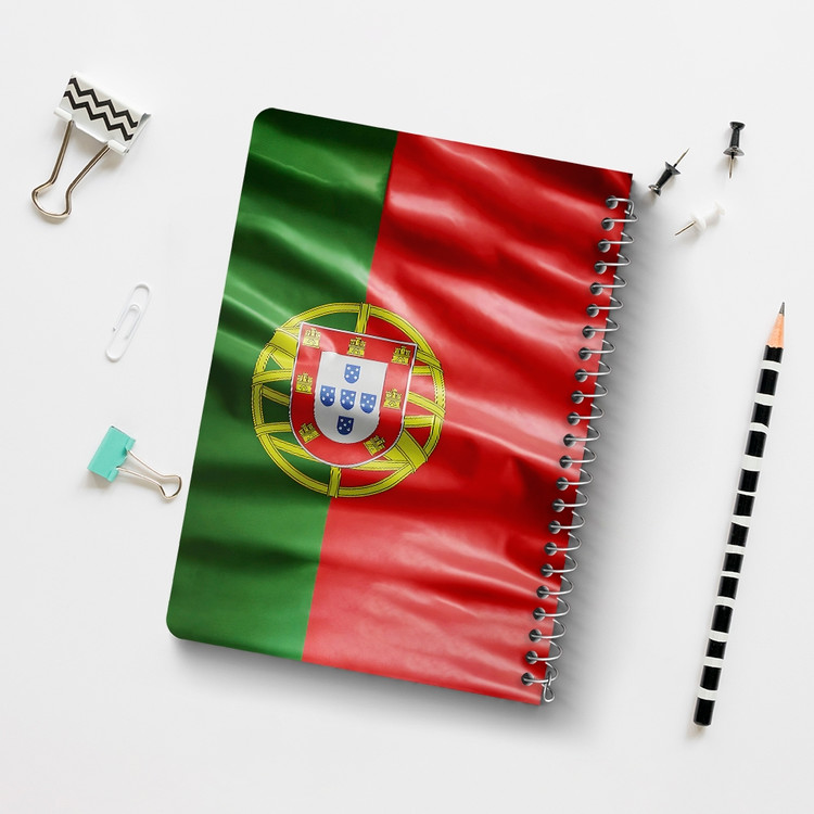 دفتر نقاشی 50 برگ خندالو طرح پرچم پرتغال (Portugal) کد 38448