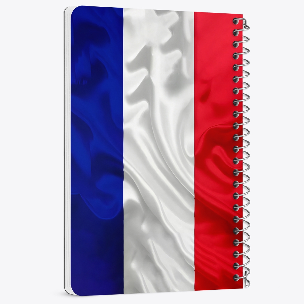 دفتر نقاشی 50 برگ خندالو طرح پرچم فرانسه (France) کد 38447