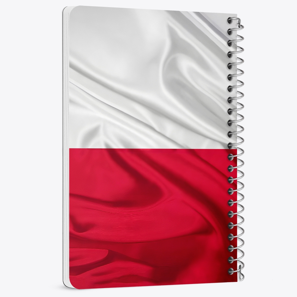دفتر نقاشی 50 برگ خندالو طرح پرچم لهستان (Poland) کد 38445