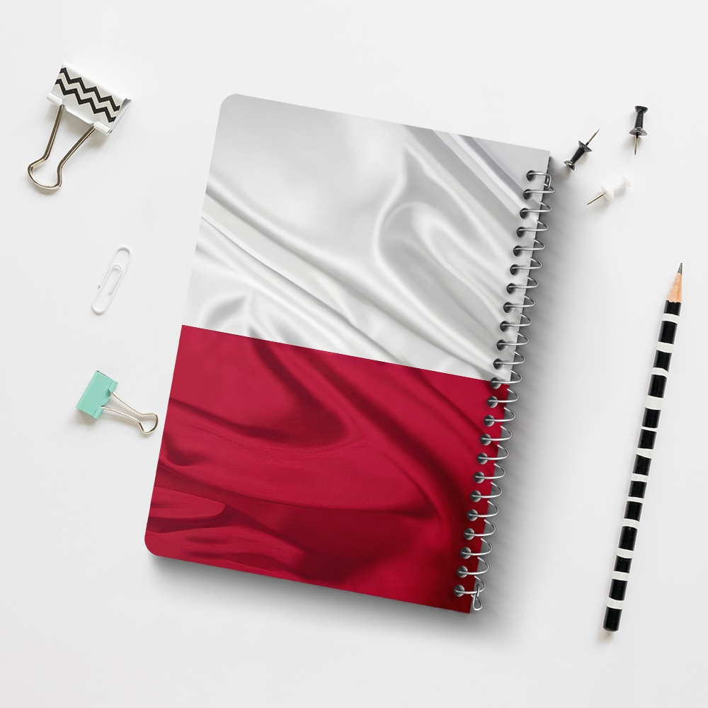 دفتر نقاشی 50 برگ خندالو طرح پرچم لهستان (Poland) کد 38445