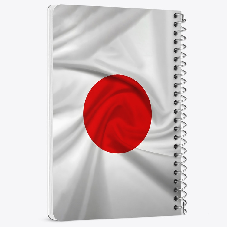 دفتر نقاشی 50 برگ خندالو طرح پرچم ژاپن (Japan) کد 38440