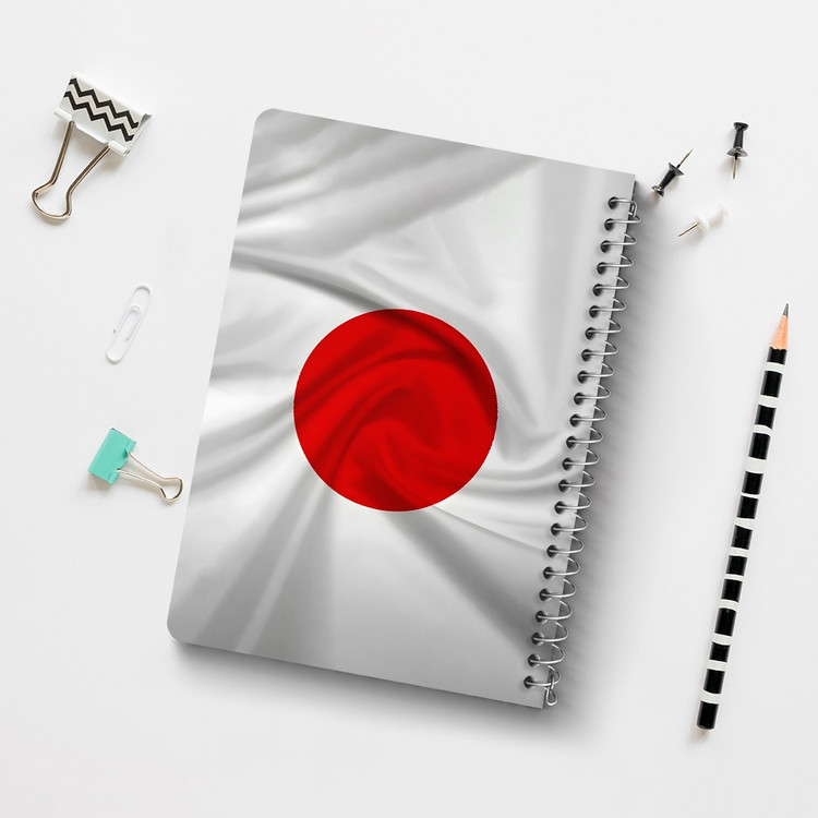 دفتر نقاشی 50 برگ خندالو طرح پرچم ژاپن (Japan) کد 38440