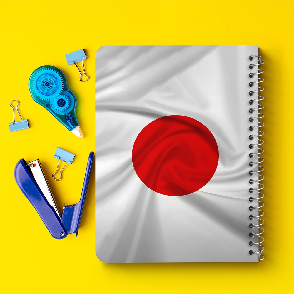 دفتر نقاشی 50 برگ خندالو طرح پرچم ژاپن (Japan) کد 38440