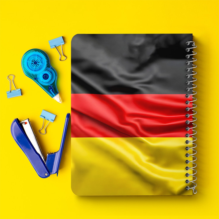 دفتر نقاشی 50 برگ خندالو طرح پرچم آلمان (Germany) کد 38439